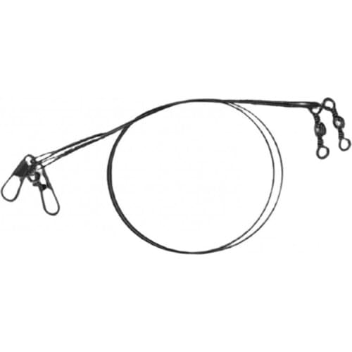 80%HOT20Pcs 15/20/25cm Anti-Bite Steel Leader Wire with Swivel Pin Fish Accessories