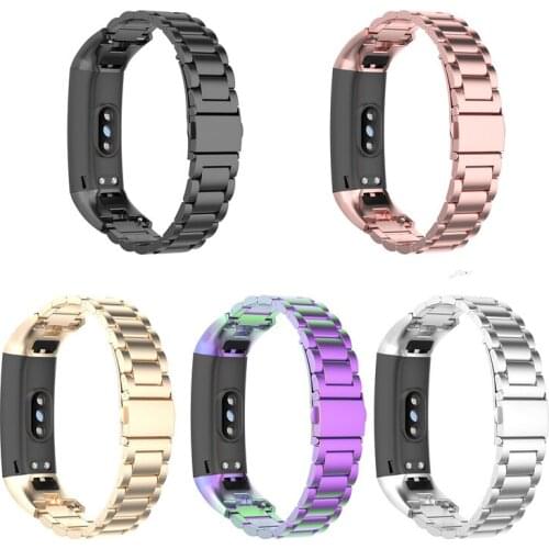 Stainless Steel Metal Strap for Hua-wei Honor Band 5 4 Smartwatch Bracelet Fitness Men Women Wristband Replacement