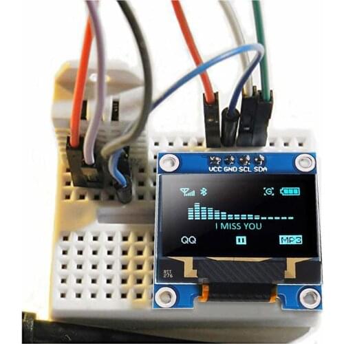 0.96 Inch Oled Module 12864 128x64 Yellow Blue Ssd1306 Driver I2c Serial Self-luminous Display Board For Arduino Raspberry Pi