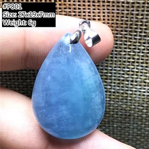 49x9mm Top Natural Ocean Blue Aquamarine Peace Buckle For Woman Lady Man Clear Crystal Round Beads Gemstone Rope Jewelry AAAAA