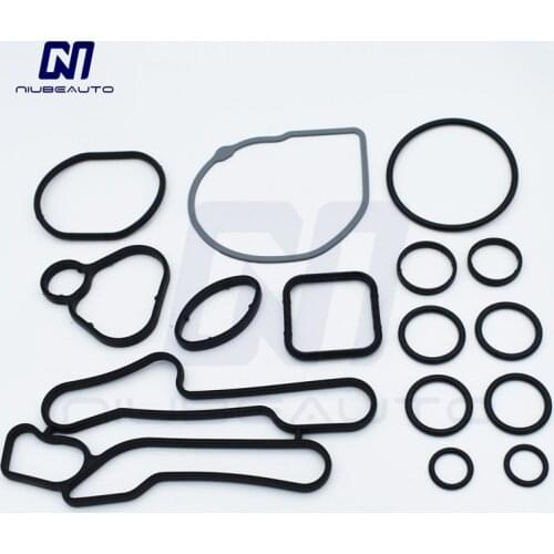 NIUBEAUTO Engine Oil Cooler Repair Kits Gaskets For Opel Astra J H Corsa D E 1.6 Turbo 55355602 55593190 55582569 55355699