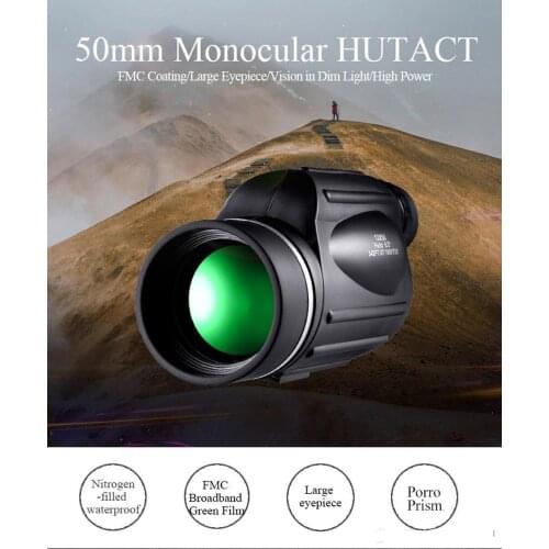 New Year 50mm Big Eyepiece Bird Watching Single Tube 13x50 HD Waterproof Military Telescope For Bird Watching Hiking And Hunting