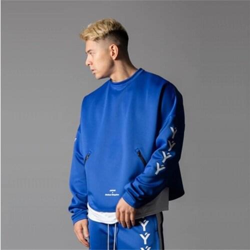 New Mens Hoodies Fashion Casual male gyms fitness Bodybuilding cotton Sweatshirt sportswear Brand top