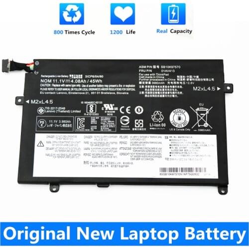 CSMHY NEW 01AV413 01AV411 01AV412 Laptop Battery For Lenovo ThinkPad E470 E470C E475 SB10K97568 SB10K97569 SB10K97570 4.08Ah