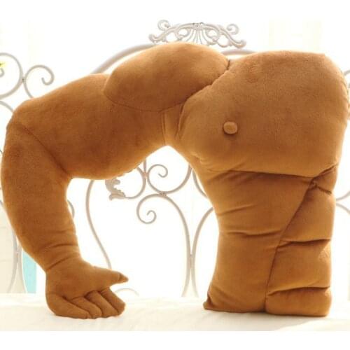 Originality Cartoon Arm Muscle Male Cushion Boyfriend Sleep Neck Travel Body Knee Pillow Gift Cuscini Kissen