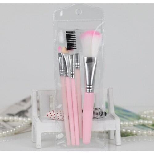 5 PCS /Sets of Makeup Brush Portable Cosmetic Products Beauty Tools Brushes Foundation Eyeliner Shadow Fashion Eyelash Lip