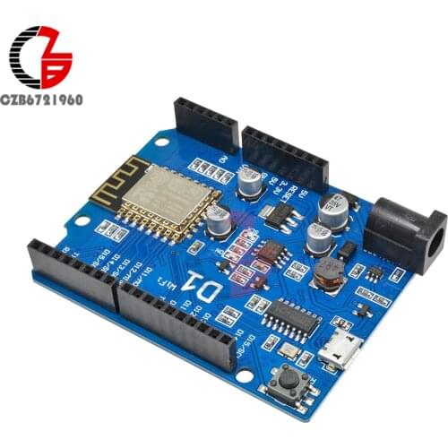 OTA WeMos D1 CH340 WiFi Wireless Development Board ESP8266 ESP-12E for Arduino IDE UNO R3 Compatible Drive Module 1A 24V ONE