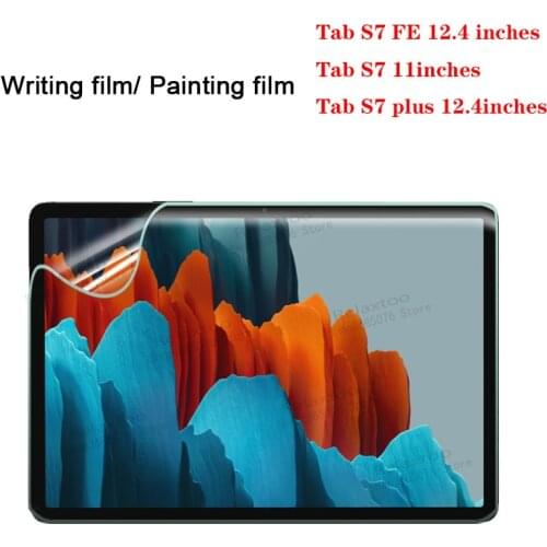 Like Writing on Paper Screen Protector For Samsung Galaxy Tab S7 Lite 12.4 S7 11 2020 S7 Plus FE + Drawing Anti-Glare Mate film