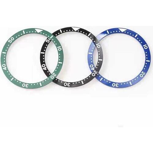 Flat Ceramic Bezel Insert 38*31.5mm MOD For Seiko brand SKX007 SKX011 Divers SUB Replacement of watch parts
