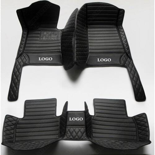 Custom Car Floor Mats for Volvo S60 S80 S90 XC40 XC60 XC70 XC90 V40 V60 V90 C30 C70 Auto Carpet Cover Pads Car Accessories Black