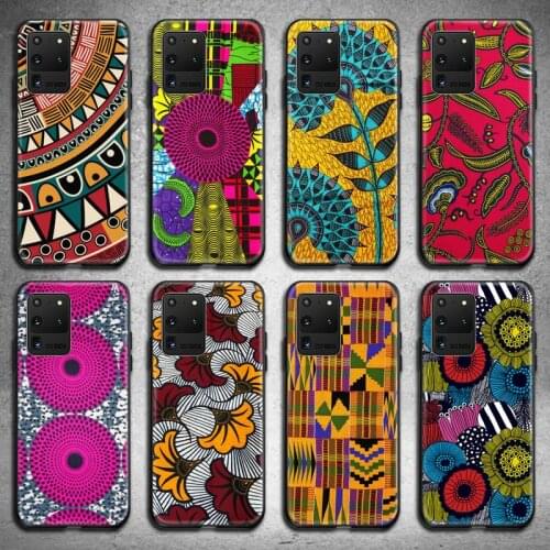 African Style Fabric Print Phone Case For Samsung Galaxy S20 FE plus Ultra S6 S7 edge S8 S9 plus S10 5G lite 2020