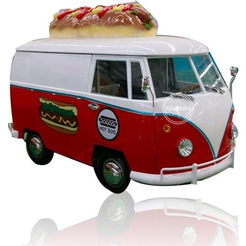 Food Trailer Best Selling VIN Number Mobile Fast Food Concession Truck Ice Cream Roll Cart Mobile Hot Dog Food Kiosk