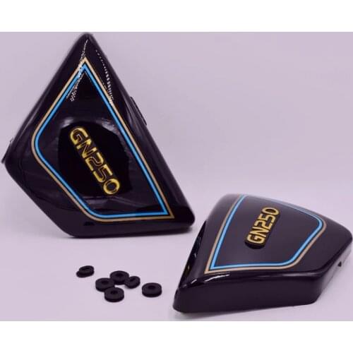 Free shipping for Suzuki motorcycle parts GN250 fuel tank protection cover GN 250 side cover black / red 250cc N