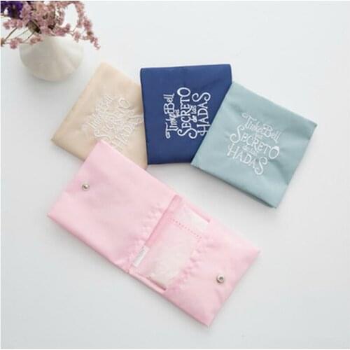1PC Women Cute Sanitary Pad Organizer Purse Holder Napkin Towel Storage Bags Girl Sanitary Napkin Bag Pouch Case