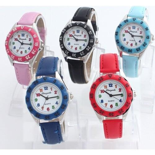 10pcs/Lot, Mixed Bulk Fashion Children Watch Princess Girls Watches Kids relogio Leather quartz WristWatch Girl Gifts U48M10