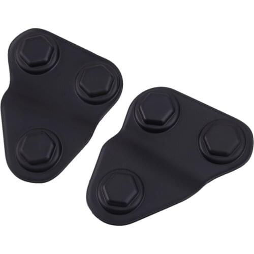 2pcs/Set Car Door Screw Protector Cover Trim Cap ABS Matte Black Fit for Jeep Wrangler JL JLU JT 2018 2019 2020 2021