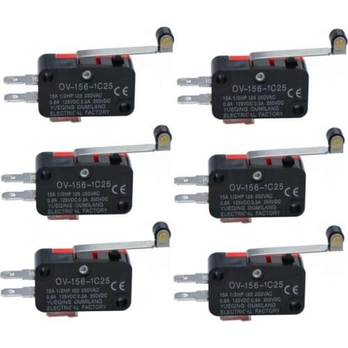 5pcs V-156-1C25 inching switch, limit switch without wheel silver contact