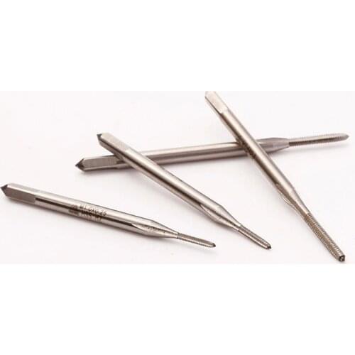 7Pcs HSS Mini Taps Straight Groove M1-M2.5 Screw Thread Tap Set Wrench Tool Kit Jewelry and watch