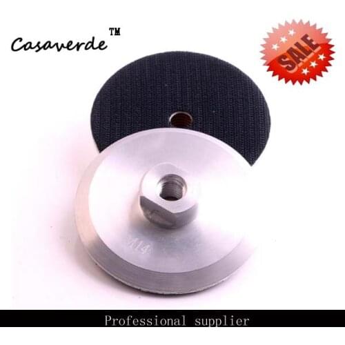 M14 thread 4 inch D100mm aluminum backer pads for grinder machine and polishing pads