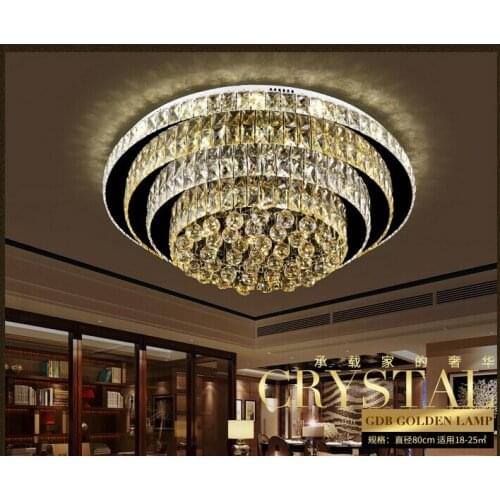 Free Shipping Modern Crystal Ceiling Light Fixture Modern Ceiling Light Chrome Ceiling Light Lighting Lamp AC 100% Guaranteed