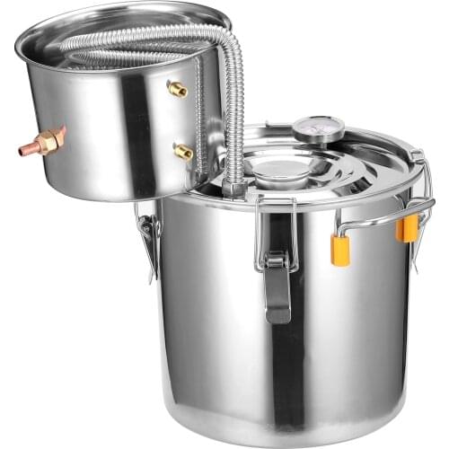 Household Brewer Distiller Distillation Machine Wine Brewing Equipment Pure Water Distiller Alcohol Liquor Distiller 8/10/18/30L