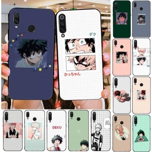 FHNBLJ My hero academia Phone Case For Redmi note 8Pro 8T 6Pro 6A 9 Redmi 8 7 7A note 5 5A note 7 case