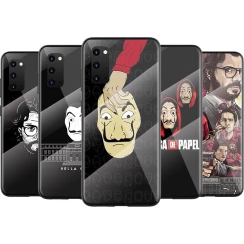 Tempered Glass Cover la casa de papel TV For Samsung Galaxy A91 A81 A72 A71 A52 A51 A41 A31 A21 S EU A11 A01 Phone Case