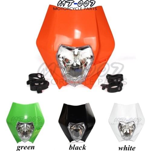 Four colors Motorcycle Dirt Bike Motocross Supermoto Universal Headlight Fairing for SX EXC