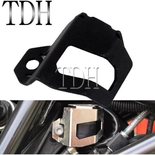 CNC Aluminum Motorcycle Rear Brake Pump Fluid Reservoir Guard Protector Oil Cup Cover For BMW F800GS F700GS 2013-Up