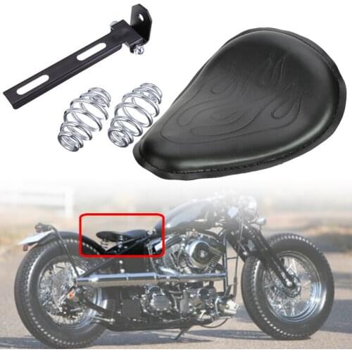 For Harley Dyna Sportster XL883 XL1200 72 48 Custom Bobber Chopper Fit Honda Kawasaki Motorcycle SOLO Seat Bracket Black
