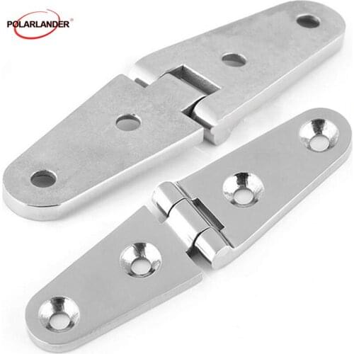 Flush Door Strap Butt Hinge Hardware Hatch Strap Grade Cast Round Turn Button 10x10x0.5cm Folding Boat Door 1pc Boat hinge