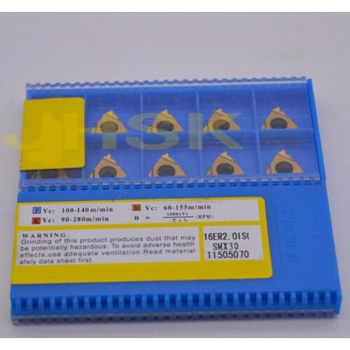 10pcs 16ER 2.0ISO SMX30 Carbide Insert For Threading Turning Tool Boring BAR