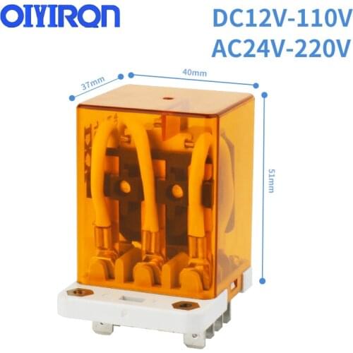 Coil Power Relay MY4NJ DPDT11Pin Miniature Relay DC12V DC24V AC110V AC220V JQX-38F Series 40A