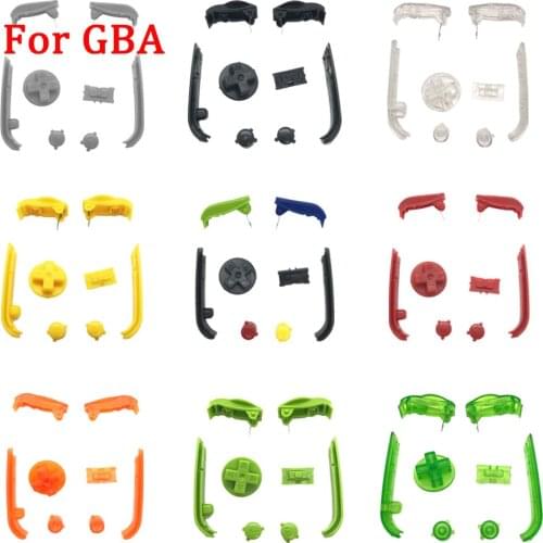 New L R Buttons Sets for GBA Buttons Keypads Sets with AB D Pads Power ON OFF Buttons for Gameboy Advance Frame Shell Case Cover