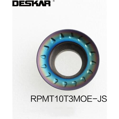 10PCS RPMT10T3MOE-JS TF618 Hardened Steel Blades CNC Lathe Cutter Cutting Milling Turning Tools