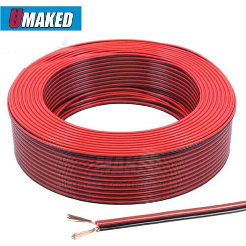 Copper 16AWG, 2 pin Red Black cable, PVC insulated wire, 16 awg wire , Electric cable, LED cable, DIY Connect, extend wire cable