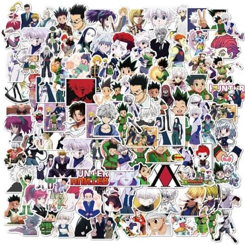 10/50/100pcs New Full-time Hunter Classic Anime Stickers Waterproof Suitcase Guitar Skateboard Graffiti Cartoon Stickers for Kid