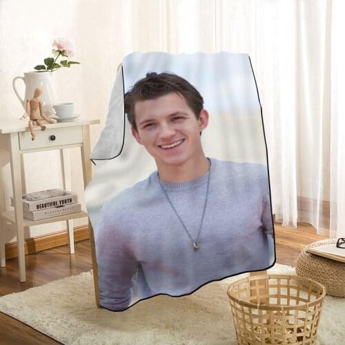 New Tom Holland Throw Blanket Personalized Blankets On For The Sofa/Bed/Car Portable 3D Blanket For Kid Home Textile Fabric