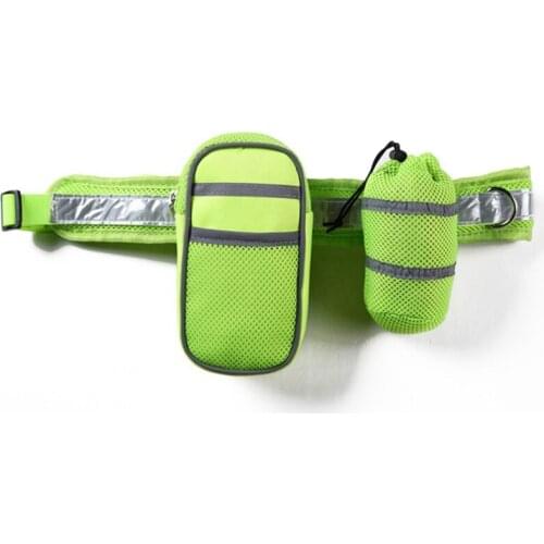 Pet Outdoor Walking Reflective Dog Collar Leash For Puppy Training Leashes Handheld Control Strap Waist Bag Pet Dog Supplies