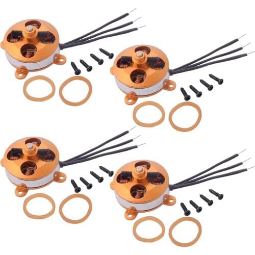 4pcs/lot A2204 1400KV/1450KV/1600KV 2S 3S Outrunner Micro Brushless Motor For RC Multicopter