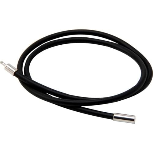 16 Inch 3mm Rubber Cord Stainless Steel Closure Jewelry for necklace