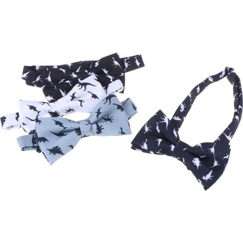 Dinosaur Luxury Bow Tie For Men Polyester Silk Quality Bowties Suit Wedding Party Male Neckwear Dress Shirt Access
