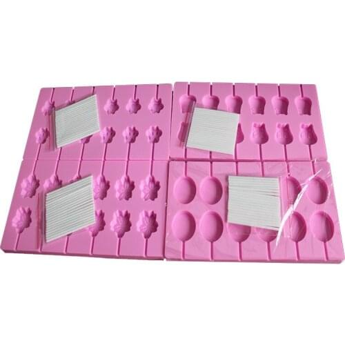 Flower Silicone Mold Lollipop Mold Cake Decorating Tools 3D Snack Tool For Same As Snack Party Kitchen Tools Bakeware K277