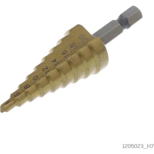4-20mm HSS Titanium Step Drill Bit Metal Power Drilling Tools Cone Drill For Expansion Cutter