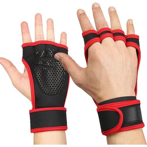 Unisex Cycling Gloves Breathable Anti-slip Half Finger Fitness Gloves Nylon Sport Workout Gloves for Women Men