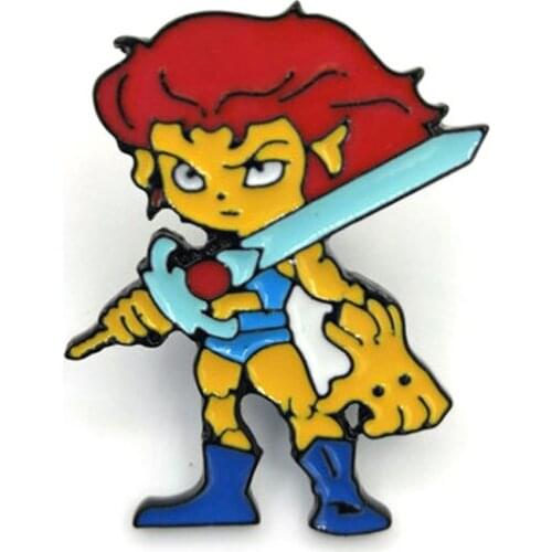 Cartoon character Vintage kids men women funny cartoon backpack clothes diy decoration Enamel Brooches badge collar pins gifts