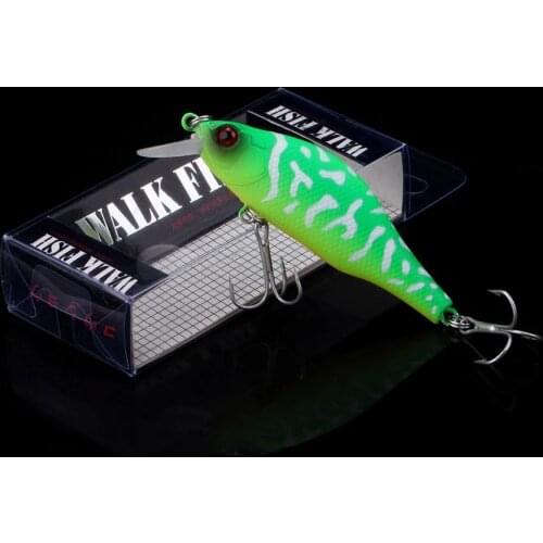 WALK FISH 1PCS Floating Minnow Fishing Lure 9.2g 75mm 3D Nature Eyes Hard Artificial Bait Wobbler Pesca Fishing Tackle