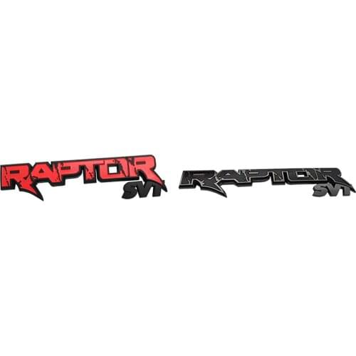 Car Rear Trunk Emblems Raptor SVT Emblem 3D Logo Tailgate Decal Replacement Stickers for Ford F150 2009-2014