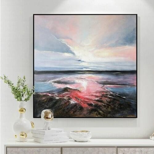 100% Handmade Abstract Christmas Home Made Decor Quality High Oil Painting On Canvas Cover With For Living Room Unframed