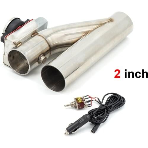Electric Exhaust Cutout Kit Y pipe Exhaust Control Valve With Valve System Switch control universal